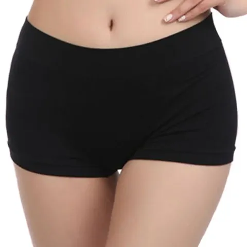 ASJAR Seamless Boyshort Panties for Women Shorts Panty high Waist Shorts Women no Panty Lines- (Free Size 30-38)(Multi Colored)