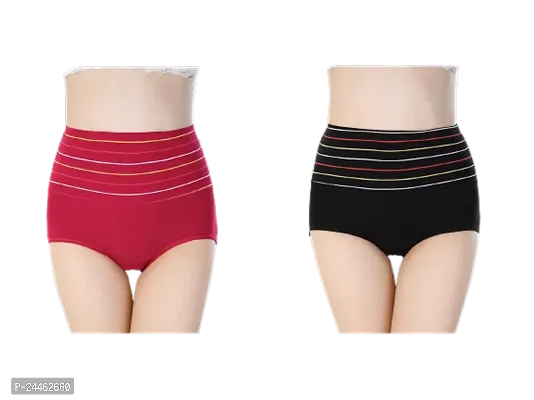 Stylish Fancy Cotton Solid Panty For Women Pack Of 2