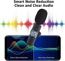 Microphone for video,voice recording Mic k9 for YouTube,Mobile,PC,DSLR Camera Support Video voice recording collar 2.4HGz mic wireless-thumb4