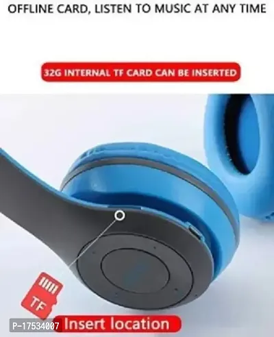 P47 Wireless Headphone HiFi Stereo Foldable with FM  SD Card Slot Bluetooth Headsetnbsp;-thumb5