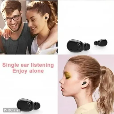 L21 Stereo Sports Wireless Earbuds Bluetooth 5.0 Headphones N_oise Cancelling Bluetooth Headsetnbsp;nbsp;(Black, True Wireless)-thumb5