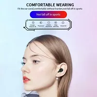 L21 Stereo Sports Wireless Earbuds Bluetooth 5.0 Headphones N_oise Cancelling Bluetooth Headsetnbsp;nbsp;(Black, True Wireless)-thumb2