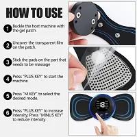 Body Massager, Neck Massager, Mini Massager Butterfly Massager for Shoulder Legs Massage Back Massager with Charging Cable Pain Relief Wireless Electric EMS Massage Rechargeable Portable Automatic Machine-thumb1