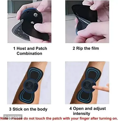 Body Massager, Neck Massager, Mini Massager Butterfly Massager for Shoulder Legs Massage Back Massager with Charging Cable Pain Relief Wireless Electric EMS Massage Rechargeable Portable Automatic Machine-thumb3