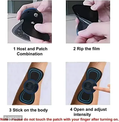 Body Massager Machine for Pain Relief Wireless Vibrating Massager 8 Mode  19 Strength Level EMS Massager Mini Massager Butterfly Massager for Shoulder Legs Massage Neck Massager Back Massager-thumb2