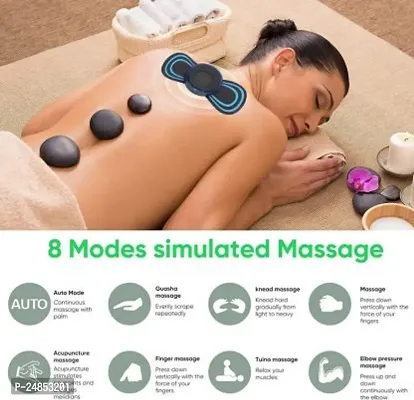 Body Massager, Neck Massager, Mini Massager Butterfly Massager for Shoulder Legs Massage Back Massager with Charging Cable Pain Relief Wireless Electric EMS Massage Rechargeable Portable Automatic Machine-thumb5