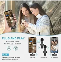 Microphone for video,voice recording Mic k9 for YouTube,Mobile,PC,DSLR Camera Support Video voice recording collar 2.4HGz mic wireless-thumb3