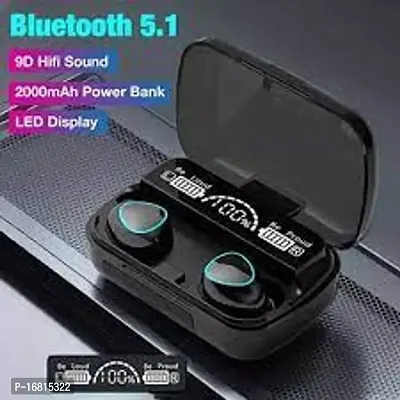 nbsp;(M-10 Bluetooth 5.1 Black In Ear Earbuds Bluetooth (Black, True Wireless)-thumb0