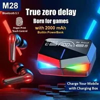 M28 with ENC HD+ Calling, Deep Bass, Low Latency Gaming Mode 5.2 Bluetooth Headsetnbsp;nbsp;(Black, True Wireless)-thumb3