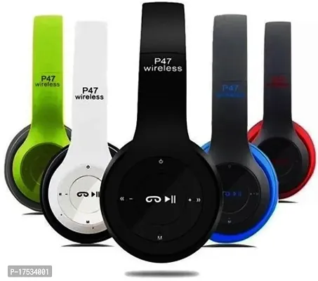 Best Sound Latest P47 With Mic With 6 Hour Backup Bluetooth Headset-thumb2