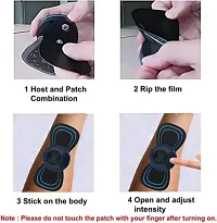 Body Massager, Neck Massager, Mini Massager Butterfly Massager for Shoulder Legs Massage Back Massager with Charging Cable Pain Relief Wireless Electric EMS Massage Rechargeable Portable Automatic Machine-thumb2