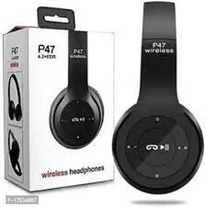P47 Wireless Headphone HiFi Stereo Foldable with FM  SD Card Slot Bluetooth Headsetnbsp;-thumb0