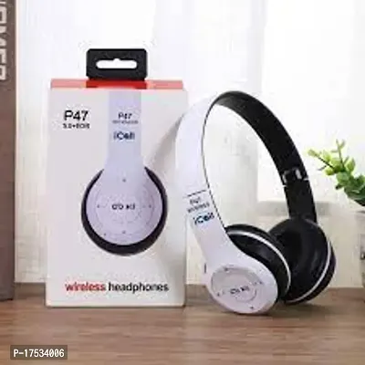 P47 Wireless Bluetooth Portable Sports Headphone with Microphone Bluetooth Headset-thumb0