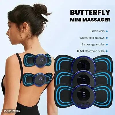 Mini Neck Massager, Portable Massager, Microcurrent Cervical Spine Massager Massager  (Black)-thumb2