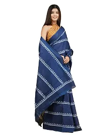 Radhika Handicrafts Women's Mulmul Cotton Hand Block Printed Saree With Blouse Piece_ RH-0959-thumb4