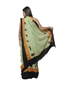 Radhika Handicrafts Women's Cotton Mulmul Hand Block Printed Saree With Blouse Piece_ SH-1063-thumb1