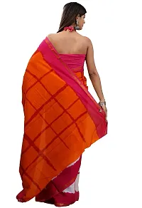 Radhika Handicrafts Women's Mulmul Cotton Hand Block Printed With Zari Border Saree With Blouse Piece_ RH-0998-thumb2