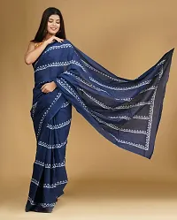 Radhika Handicrafts Women's Mulmul Cotton Hand Block Printed Saree With Blouse Piece_ RH-0959-thumb3