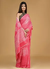 Radhika Handicrafts Women's Mulmul Cotton Hand Block Printed Saree With Blouse Piece_ RH-0967-thumb4