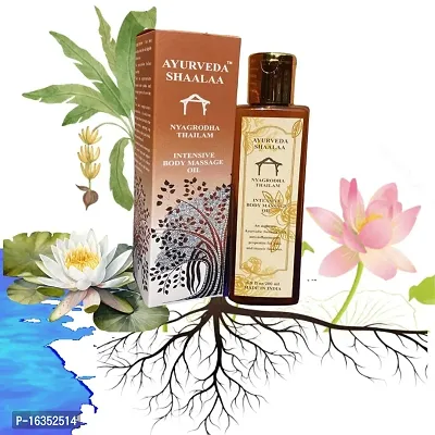 Ayurveda Shaalaa Nyagrodha Skin Treatment Body Massage Oil For Muscle Pain  Skin Discolouration And Whitening-thumb3