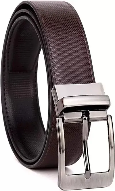 Bizzare Men Casual Formal ARTIFICIAL PU Leather Reversible Belt (Size 28-44 Cut to fit men's Belt)