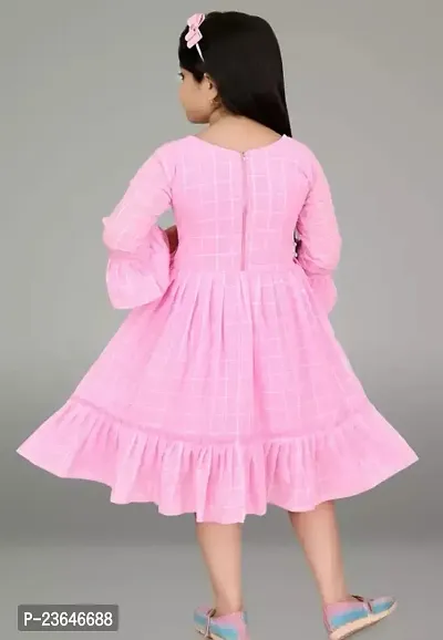 Girls Stylish Cotton Dress-thumb3