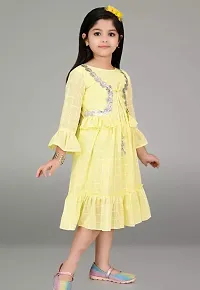 Girls Stylish Cotton Dress-thumb1