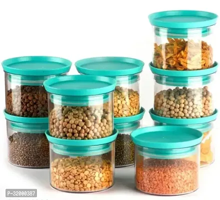 Stylish Plastic DRY Fruit jar Airtight Container Box For Kitchen Pack Of 10-thumb0