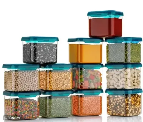 Stylish Plastic DRY Fruit jar Airtight Container Box For Kitchen Pack Of 12