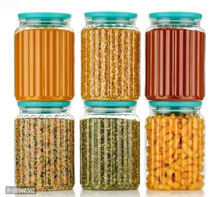 Stylish Plastic Spice Shakers Airtight Container Box For Kitchen Pack Of 6-thumb0