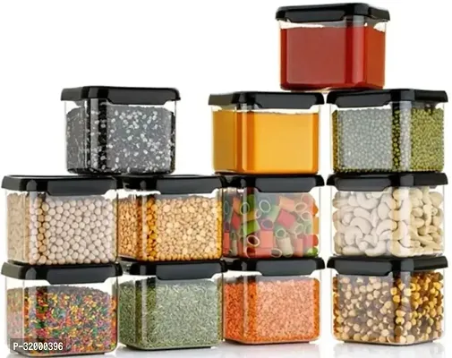 Stylish Plastic DRY Fruit jar Airtight Container Box For Kitchen Pack Of 12-thumb0