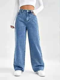 STRAIGHT LIGHT BLUE JEANS FOR WOMEN AND GIRLS-thumb1