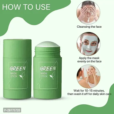 Green Tea Mask stick for Acne/Pimple Removal (Lightweight) 40gm