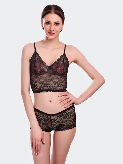 Comfortable Lace Combo Bra And Panty For Women