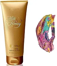 MILK  HONEY GOLD Smoothing Sugar Scrub - 200 ml and band combo-thumb2