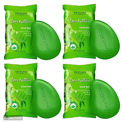 Oriflame Love Nature Soap Bar with Anti-Bacterial Neem Extract - Set of 4