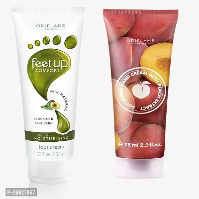 Comfort Overnight Moisturising Foot Cream 75g and HAND CARE Softening Hand Cream with Peach Extract 75g (Combo of 2) (by Ori Flame)-thumb5