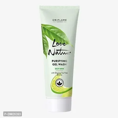 Love nature purifying gel wash oily skin with organic tea tree lime-thumb4