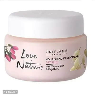 Oriflame LOVE NATURE Nourishing Face Cream with Organic Oat  Goji Berry 50G-thumb2