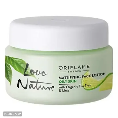 Mattifying Face Lotion with Organic Tea Tree  Lime (by Ori Flame)