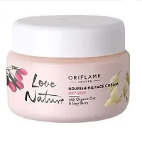 Oriflame LOVE NATURE Nourishing Face Cream with Organic Oat  Goji Berry 50G-thumb3