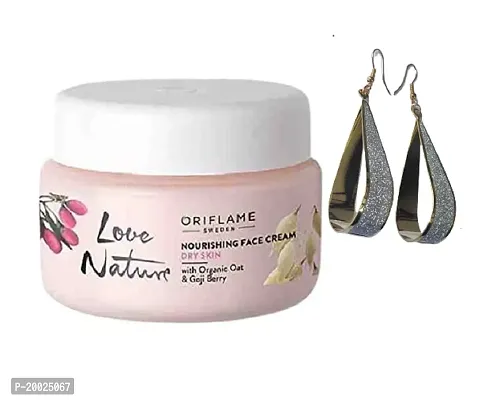 Oriflame LOVE NATURE Nourishing Face Cream with Organic Oat  Goji Berry 50G-thumb5