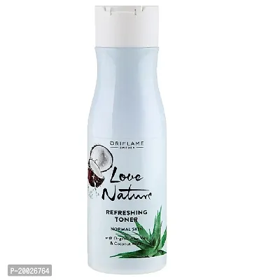 Oriflame LOVE NATURE Refreshing Toner with Organic Aloe Vera  Coconut Water 150ml