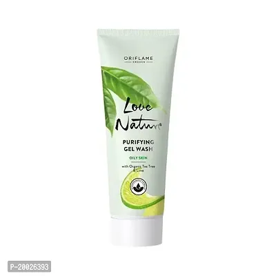 Love nature purifying gel wash oily skin with organic tea tree lime-thumb0