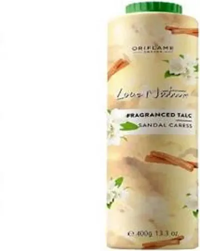 Oriflame Love Nature Fragranced Talc Sandal Caress 100g-35552 (Set Of 2)