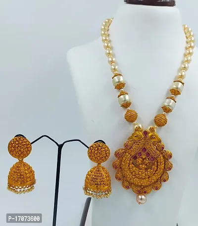 Govindam Moti Mala Pendant Necklace Set-thumb0