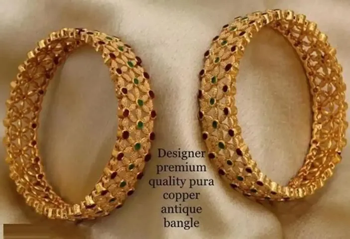 Govindam Plated Meenakari Kada Bangles