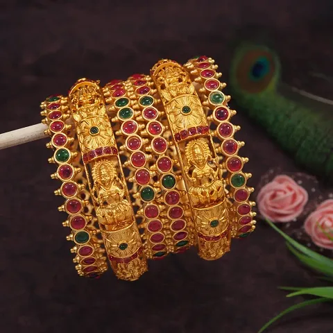Traditional Alloy Temple Bangles