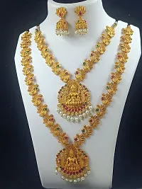 Govindam Elite Glittering Combo Necklace Set-thumb1