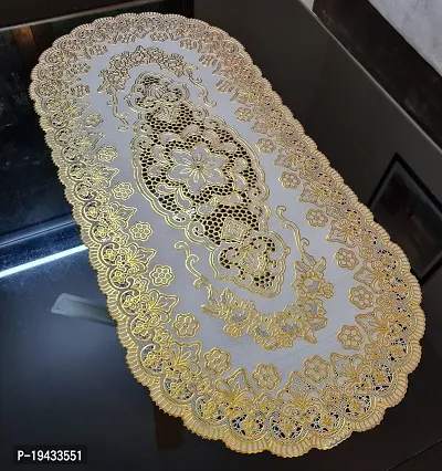 Designer Golden 84 Cm Table Runner (Vinyl)